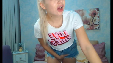 Blonde Teen Gets Wild and Naughty