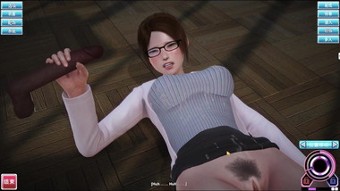 3D anime young girl student plays her teacher pussy like toy