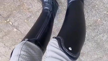 Goddess in riding boots.