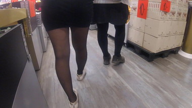 Candid teen in a candy store