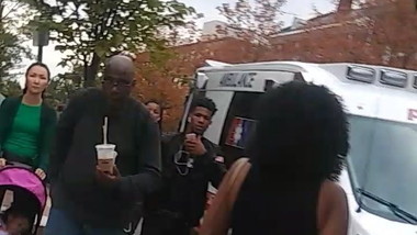 Apple in gray sweats college teen