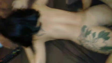 Young Thai mom with tattoos painful fucked