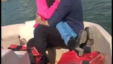 Couple Romance on boat.fucking & taking cum on face.