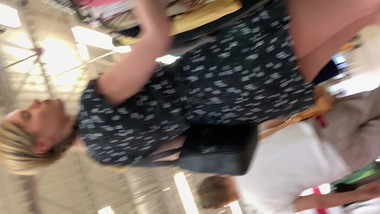 Upskirt sexy teen tease bitch short dress boots