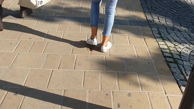 Street follow sexy girls