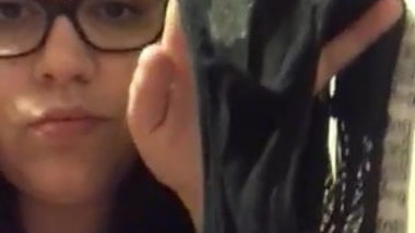 nerdy teen panty sniffing