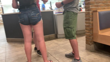 Teen Booty Tight Jean Shorts