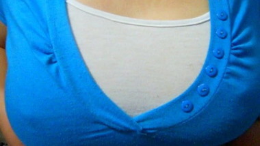 Enjoying my friend's big tits