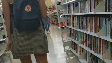 cute blonde wears white thong (part 1)