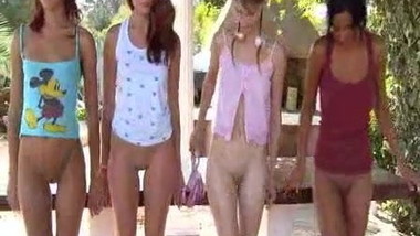 Lesbian Teen Pool-Party