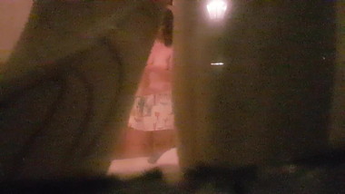 window voyeur changing topless