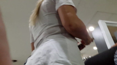 BEAUTIFUL ASS OF BLOND NURSE