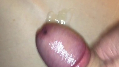 Cumming on my back after anal fuck