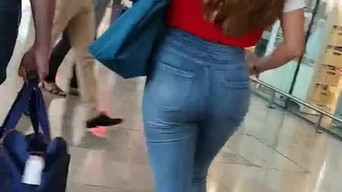 Candid ass teen street