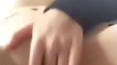 Teen playing with her pussy for me