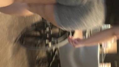 Big booty teen pawg in shorts vpl