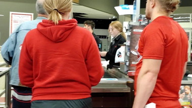 Hot sport teen vvtl ,very visible thong line