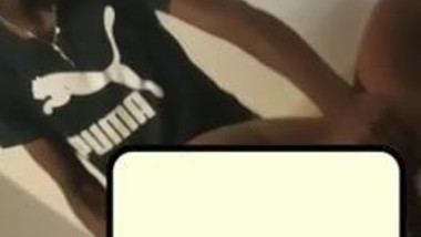 Ebony teen fucked at