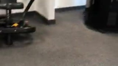 Amazing Blonde Teen Ass in Leggings at Gym