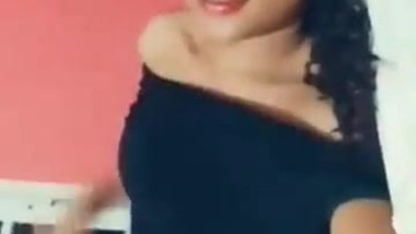 Flashing her fresh titties on SnapChat