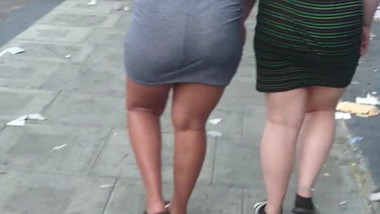 2 Phat Ass Jiggly Wobbly Booty Teens - Tight Dress, Thick AF