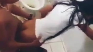 Indonesian school girl gets fucked in the toilet